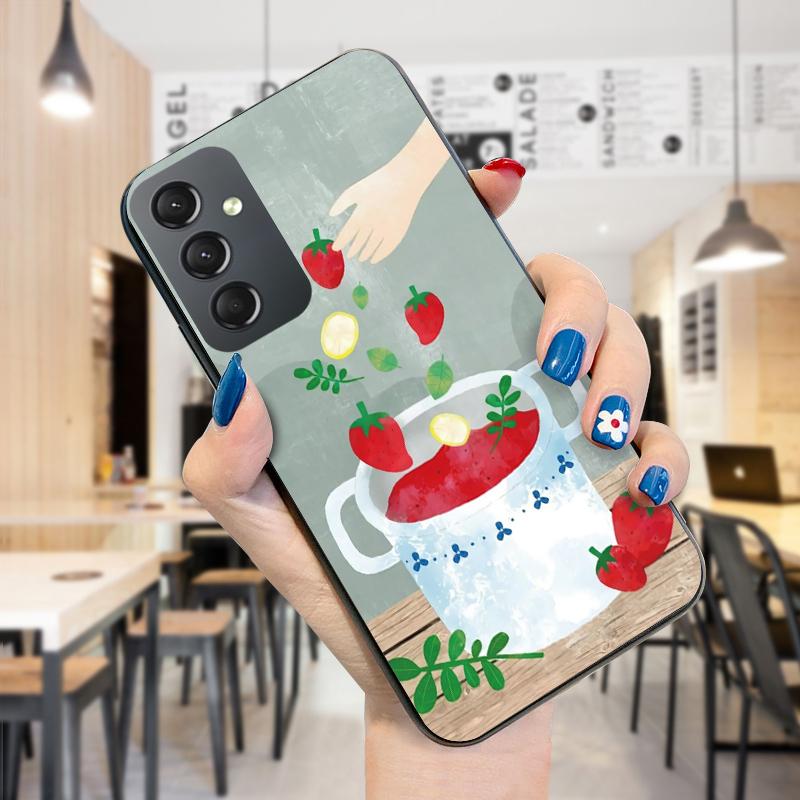 Painted Pattern Phone Case Shockproof Soft Silicone TPU Protective Phone Casing for Samsung Cover