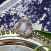 2025 Elegant Zircon Flower Petal Ring: High-End Fashionable Luxury