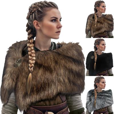 Unisex Płaszcz Szal Peleryna Cosplay ze Sztucznej Trawy