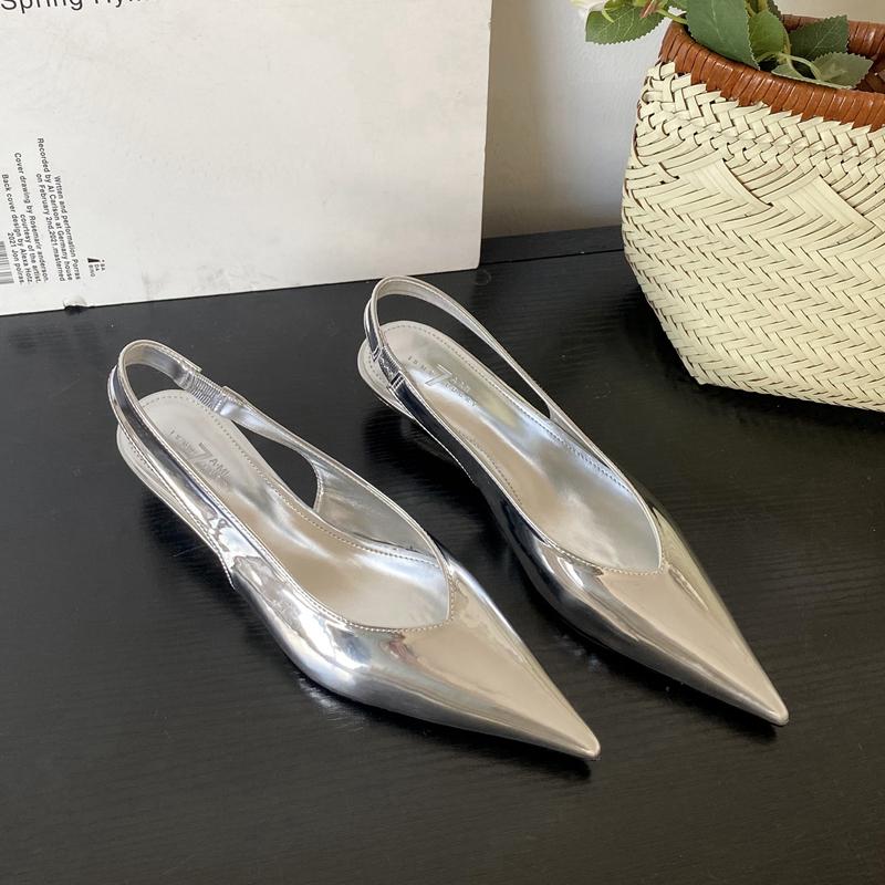 Fashion SUOJIALUN 2025 Spring New Brand Women Sandal Fashion Shallow Slip On Ladies Elegant Dress Single Shoes Low Wedge Heel Mules Shoe