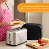 2 Slice Toaster Cover,Black Toaster Covers, Cotton Quilted Toasters Covers 2 Slice Wide Slot, Washable Kitchen Cover for Toasters and Kitchen Small