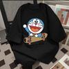 Japanese Anime Unisexs Tshirt Cute Doraemon Shortsleeved Tshirt Unisex 2026 Summer New Fashion Streetwear Cotton Breathable Top