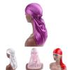 Luxuriöses einfarbiges Durag Kopftuch Piratenkappe Unisex Hut mit glattem Seidenfinish