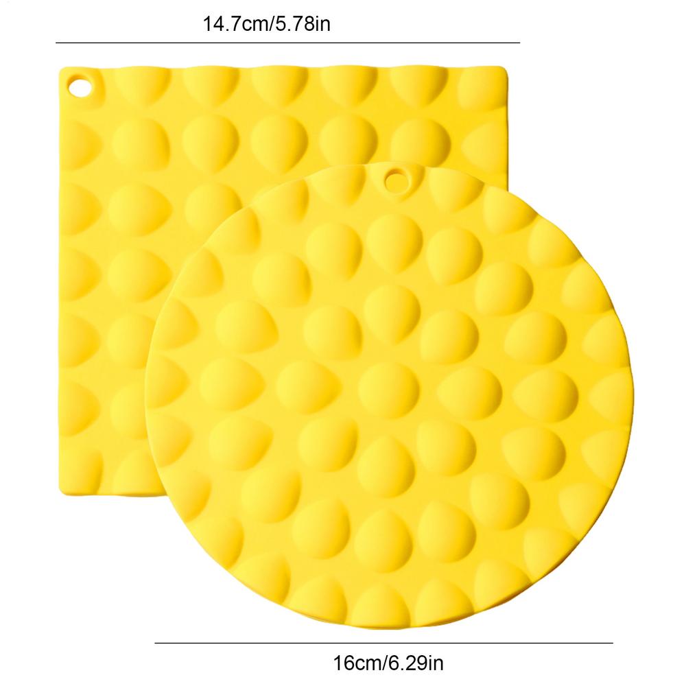 Dining Table Placemat Heat Proof Thickened Placemat Table Decor Heat Resistant Mats For Home Hotel Restaurant Apartment Rental