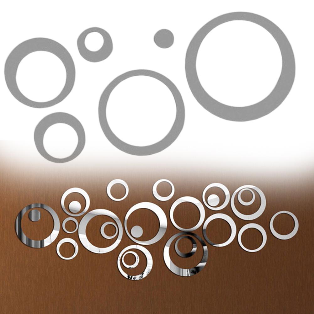 Add a Touch of Uniqueness with Acrylic Round Mirror Stickers 24Pcs Set