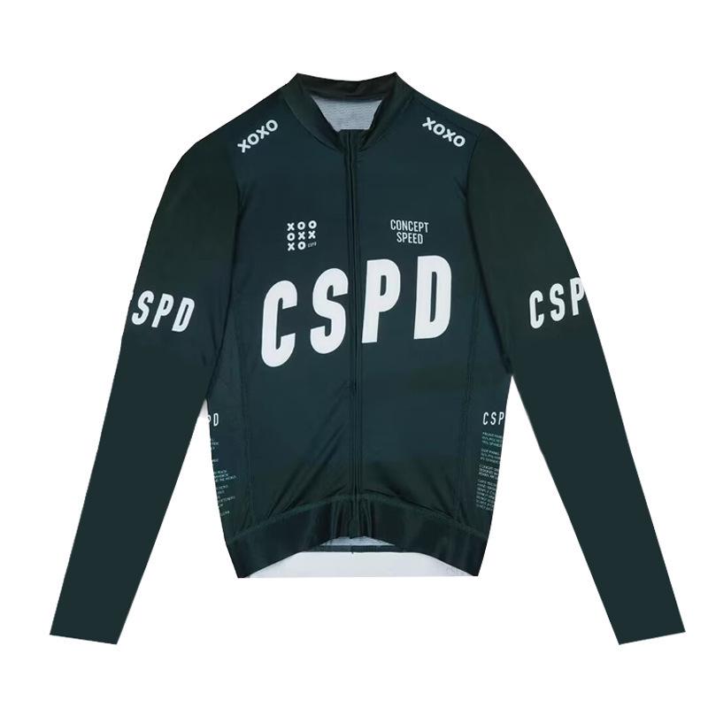 2024 CSPD Unisex Long Sleeve Cycling Jersey for Summer Outdoor Sports