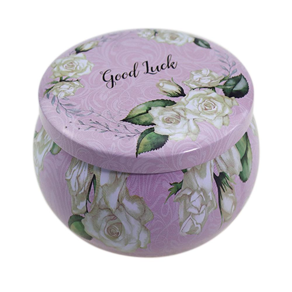 2.2 Oz Tea Pear Paste Candy Tin Gift Box with Candle Can Storage