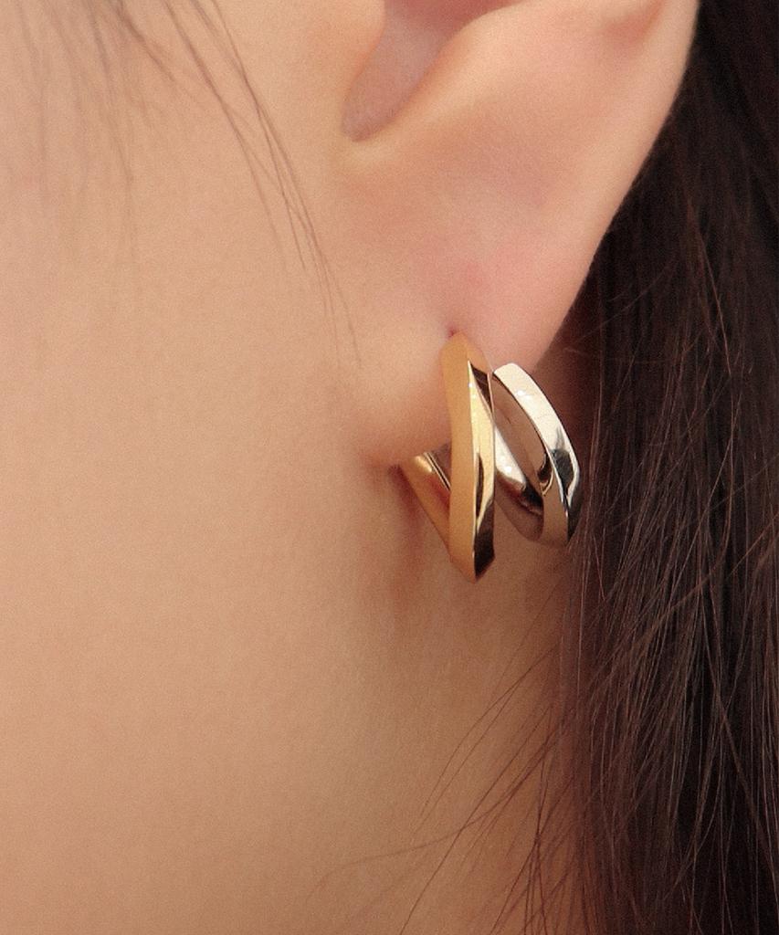 Rita Monica Metal Combi Earrings