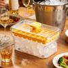 Ice Trays For Freezer, 34 Grids With Lid & Bin Reusable Food Grade Press Type Ice Mold For Whiskey Cocktail Beer Juice, Home