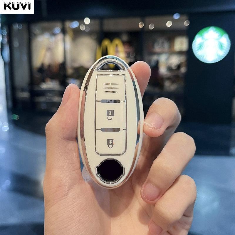 3 Button New Tpu Car Key Case Cover For Nissan Leaf Micra Qashqai J11 J10 X Trail T32 Versa Note Patrol Fob Keychain Accessories