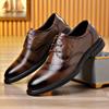 Fashion Fashion Men Leather Shoes Wedding Business Dress Sheos Lace Up Formal Dress Footwear Men's Oxford Shoes Classic Walking Sneakers