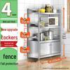 Beifu Stainless Steel 4-Tier Kitchen Storage Cabinet