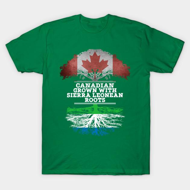 Buy Unisex Fashion TShirt Canadian Grown with Sierra Leonean Roots Gift