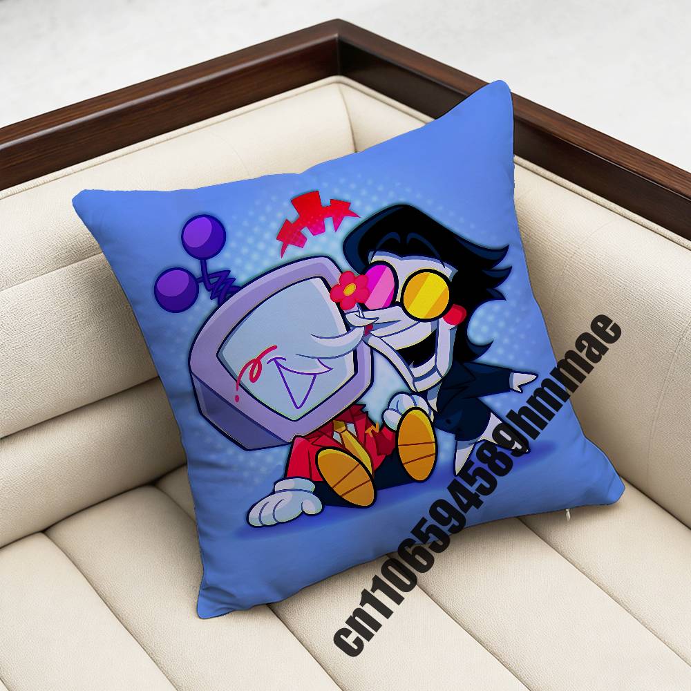 

Game DDeltarune Spamton Throw Pillow Case Sham For 45x45cm 35x35cm Square Home Pillowcase Cushion Cover 30x30cm