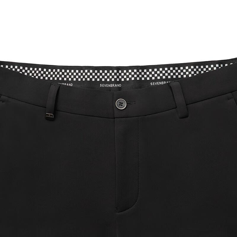 SEPTWOLVES Men's Autumn/Winter Knitted Brushed Straight Casual Pants