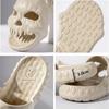 Fashion New Personalized Skull Design Slippers for Men 2024 Summer Fun Novelty Slides Thick Sole Platform Beach Non-slip Women Sandals