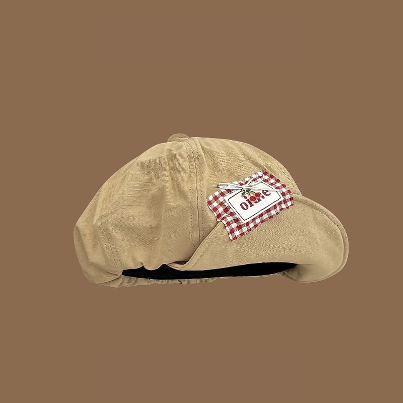 Retro Japanese Style Beret Hat Women'S Spring Summer  Large Head Size Cloud Painter Cap Breathable Baseball Cap