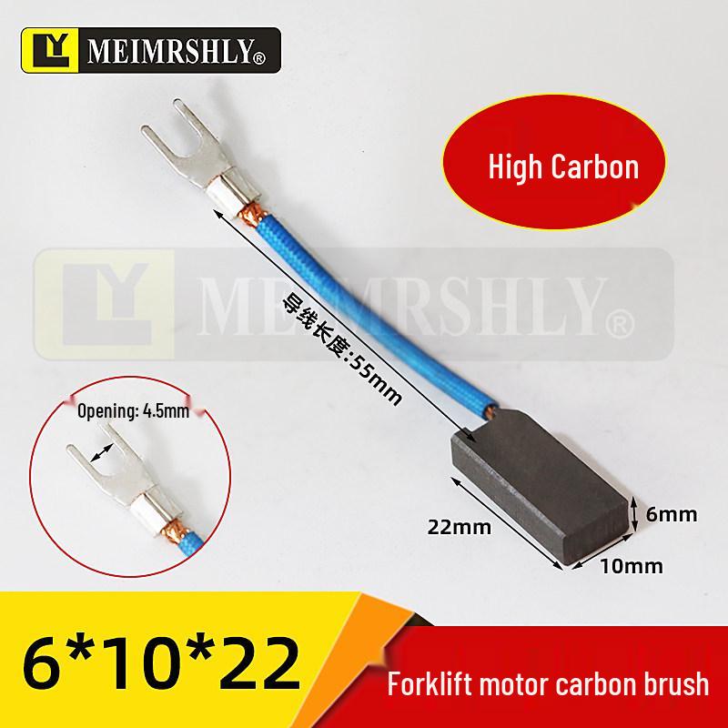 Compatible Carbon Brushes for Valeo, Remy, Jenory, Hanla Alternators - 4.5x6.5x17 mm, High Wear Resistance