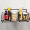 Adhesive No-Drill Hanging Storage Basket for Kitchen and Bathroom