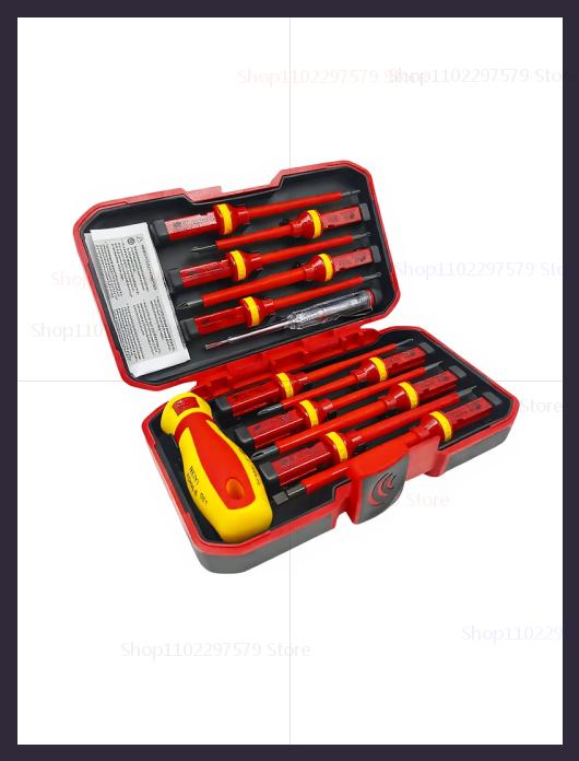 13pcs 8pcs Electrician Repair Tools Kit 1000V Insulated Changeable Screwdrivers Set Magnetic Bits Multi-Tool for Electrical Work