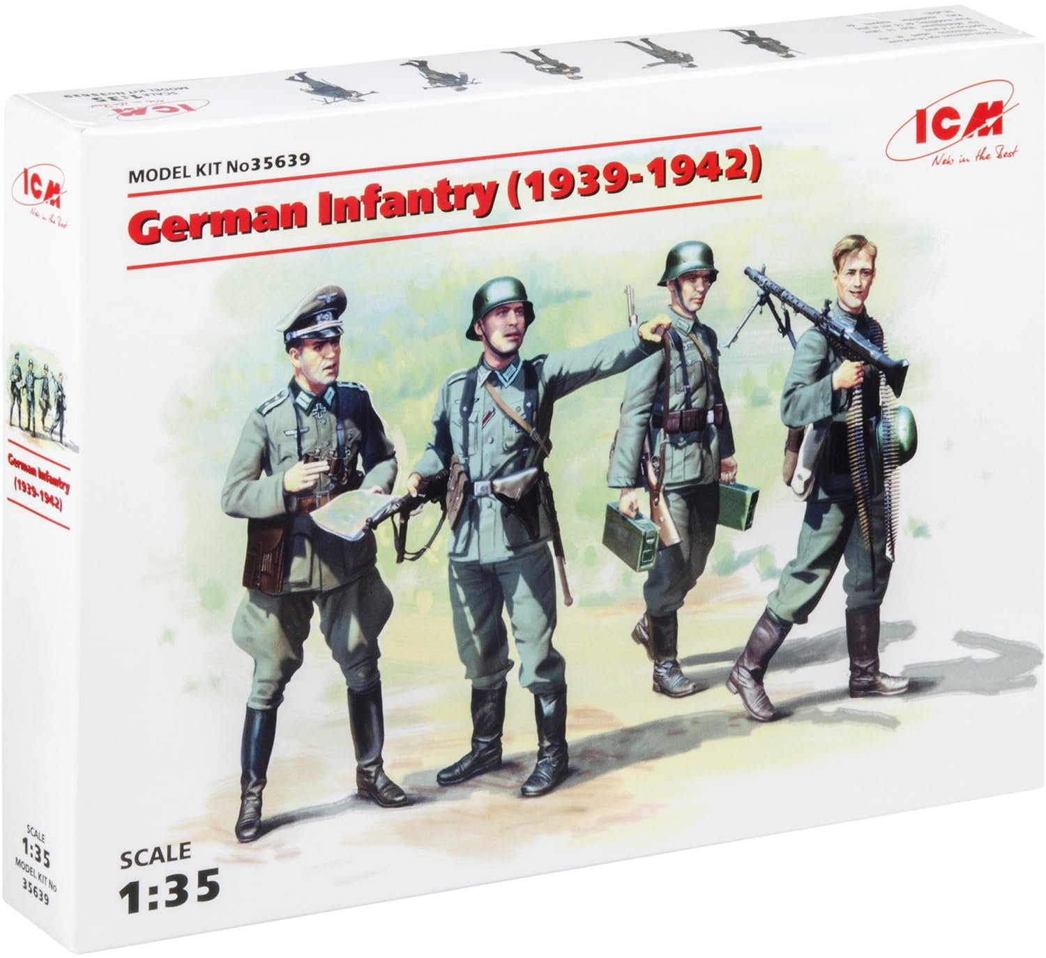 

ICM German Infantry Plastic Model 35639 1/35 1939-1942