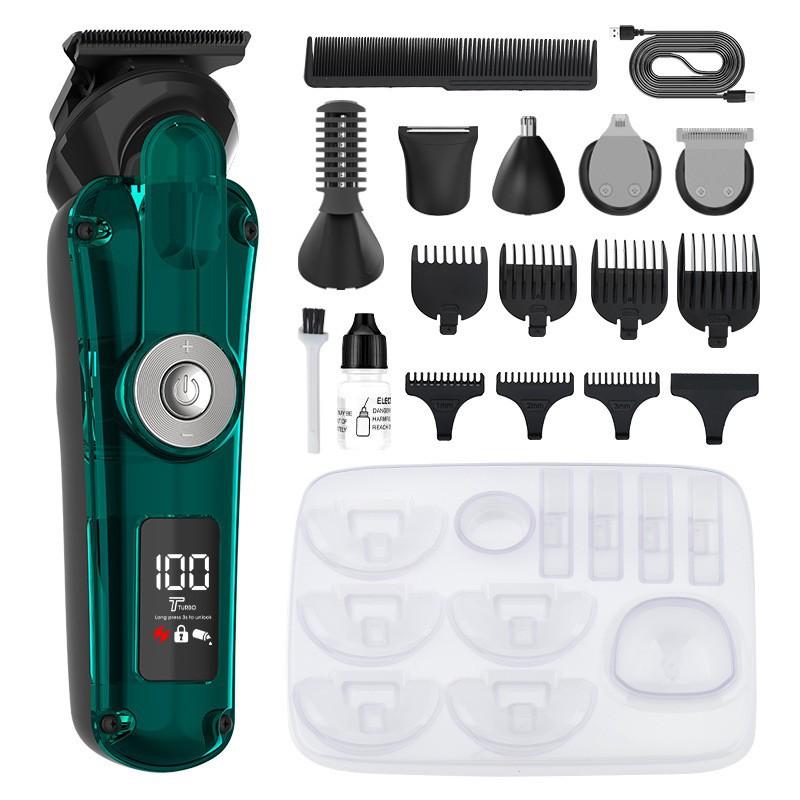 Waterproof electric shaver, household men's hair clipper, multi-functional electric nose hair trimmer set wholesale