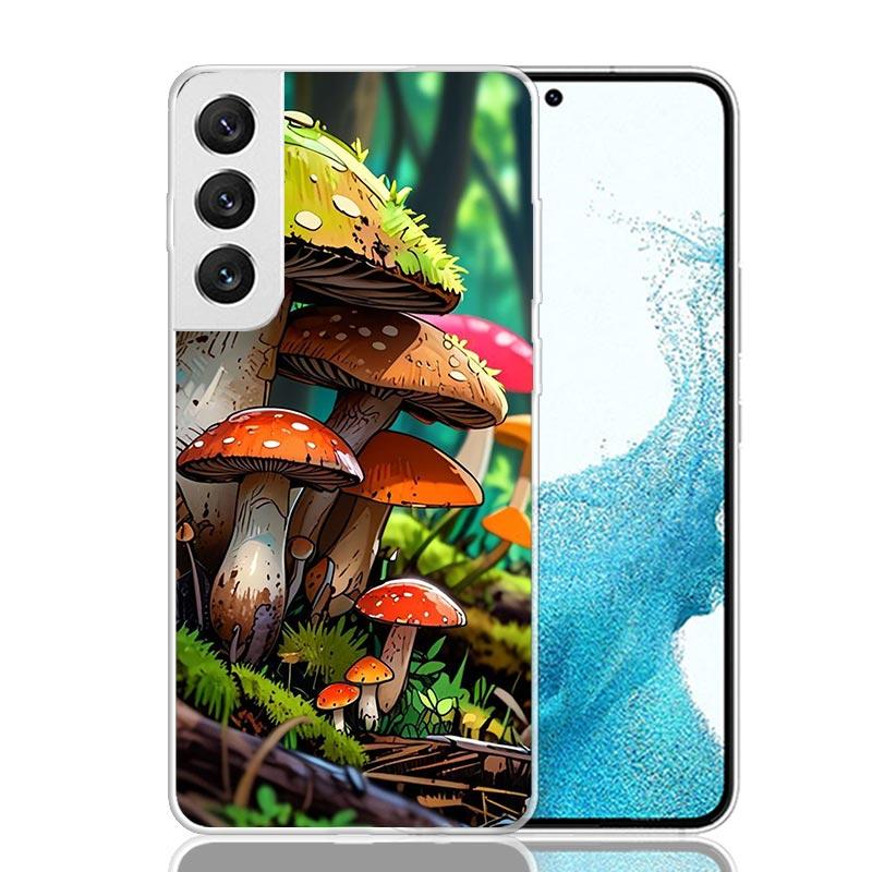 Colorful Mushroom Phone Case For Samsung Galaxy S26 Ultra S23 S24 S25 Edge S20 FE S21 S22 Plus Soft Print Shell Cover Fundas Gal