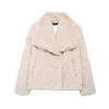 ZA Womens Thick Faux Fur Coat Winter Warm Fluffy Jacket Daily Wear