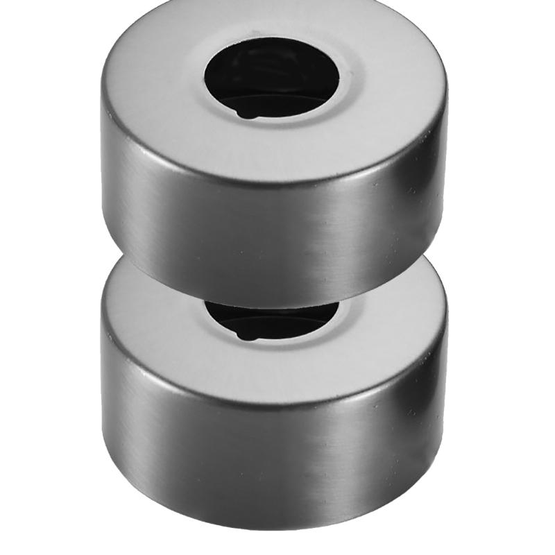 2Pcs Round Shower Faucet Cover Stainless Steel Faucet Decorative Cover Shower Raised Pipe Cover Easy to Install