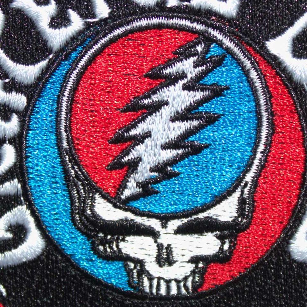 Grateful Dead Steal Your Face Logo V2 Woven Logo Iron On Patch