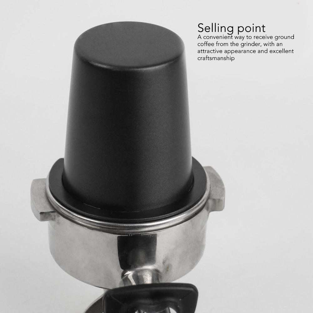 Black Coffee Dosing Cup Stainless Steel Coffee Powder Cup Portable Dosing Cup Tool  Espresso Dosing