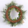  Beautiful Christmas Wreath Illuminated Pine Cone Christmas Wreath with Branches Delicate LED Outdoor Decors