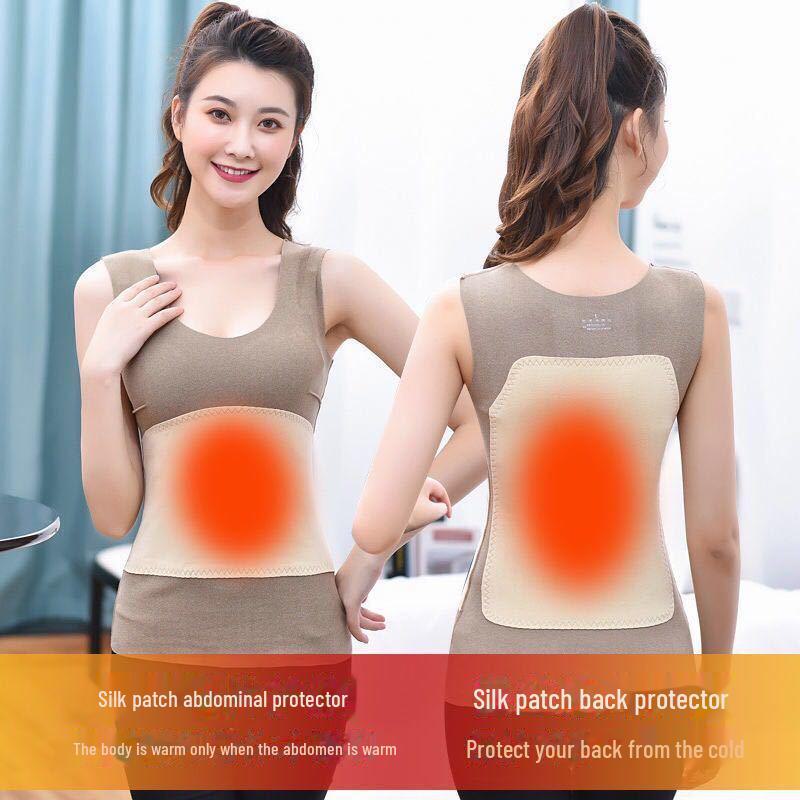 Women's German Velvet Self-Heating Winter Vest: Thick, Seamless, Tight-Fit Cotton Top