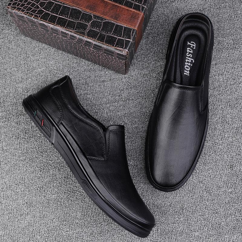Genuine Leather Men's Loafers Leisure Walk Male Casual Shoes Breathable Slip On Flats Driving Shoes Handmade Business Footwear