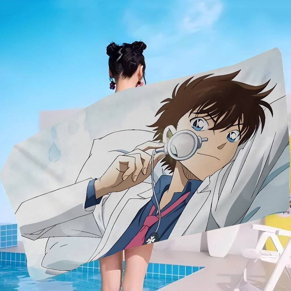 Mystery Detective C-Conan Anime Beach Swimming Towel Soft Absorbent Washcloth Children's Gifts for Kids Travel Camping Gym