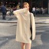 Medium and Long Twist Sweater Skirt Women's Autumn and Winter with Coat Loose Lazy Wind Thickened Zipper Soft Waxy Knitted Even