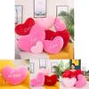 Plush Heart-shaped Pillow With Pp Cotton Filling Fruit Design Customizable Sizes