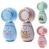 Mini Cartoon Animal Handheld Fan with Lanyard High Speed Wind USB Rechargeable Summer