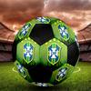 SIZE 5 Brazil National Football Team Soccer Ball Colorful All Ages Machine Stitched PVC Competition Ready Durable High-Bounce