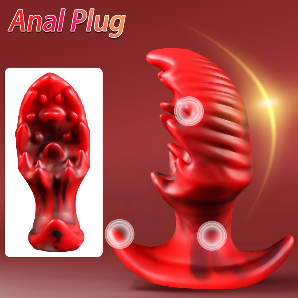 anal plug gaping Large Thick Anal Plug Soft Silicone Butt plug Anal Sex With Handle Anal  Dilator Anal Masturbators Sex Toys For Couple Gay Buy cheaply on Joom