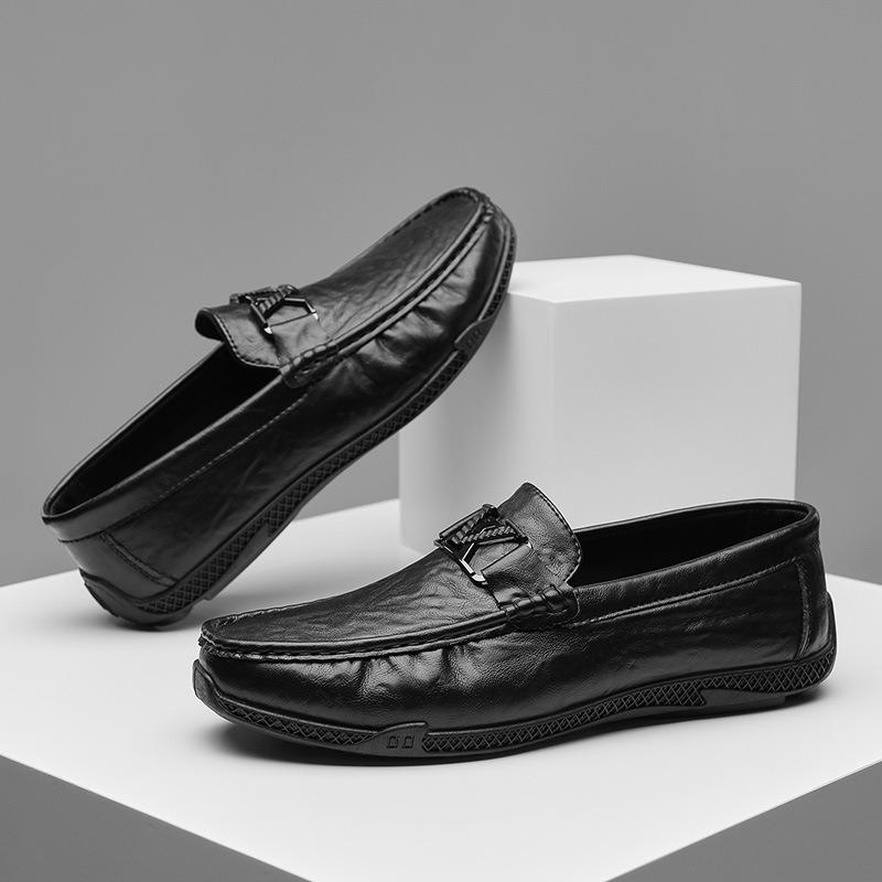 Doudou shoes men's summer new business leather shoes casual fashion British shoes