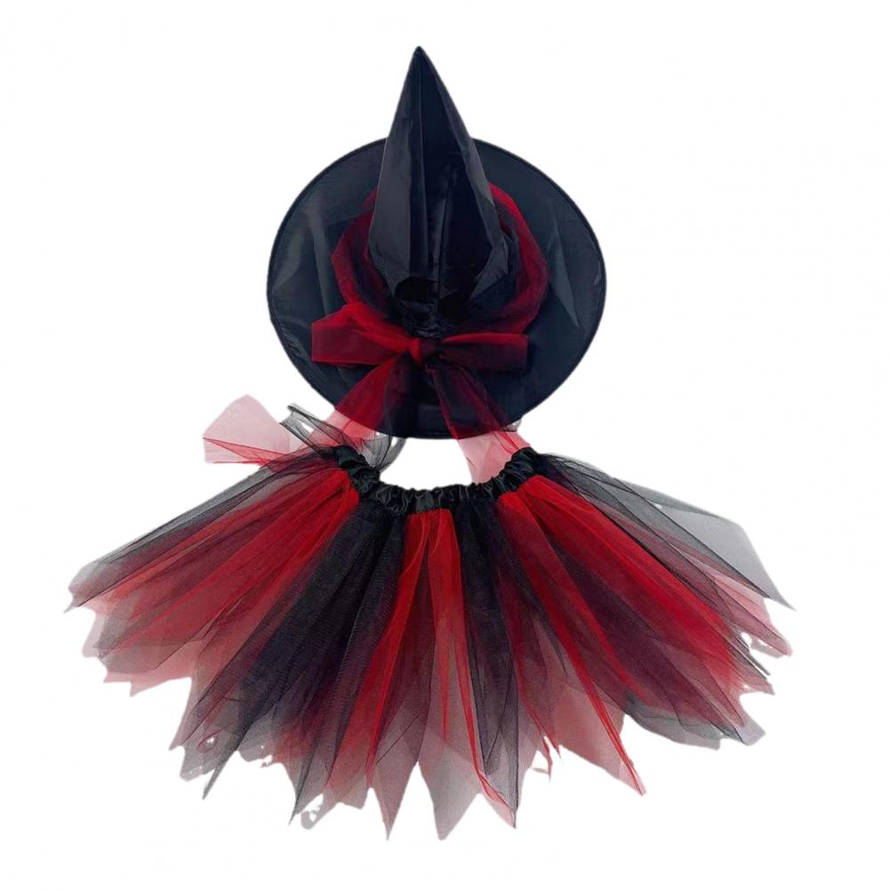 Colorful Skirt Hat Set Chiffon Skirts Hat Set for Adults Kids Gauze Tulle Ballet Skirt with Pleated Fluffy Ruffles for Women
