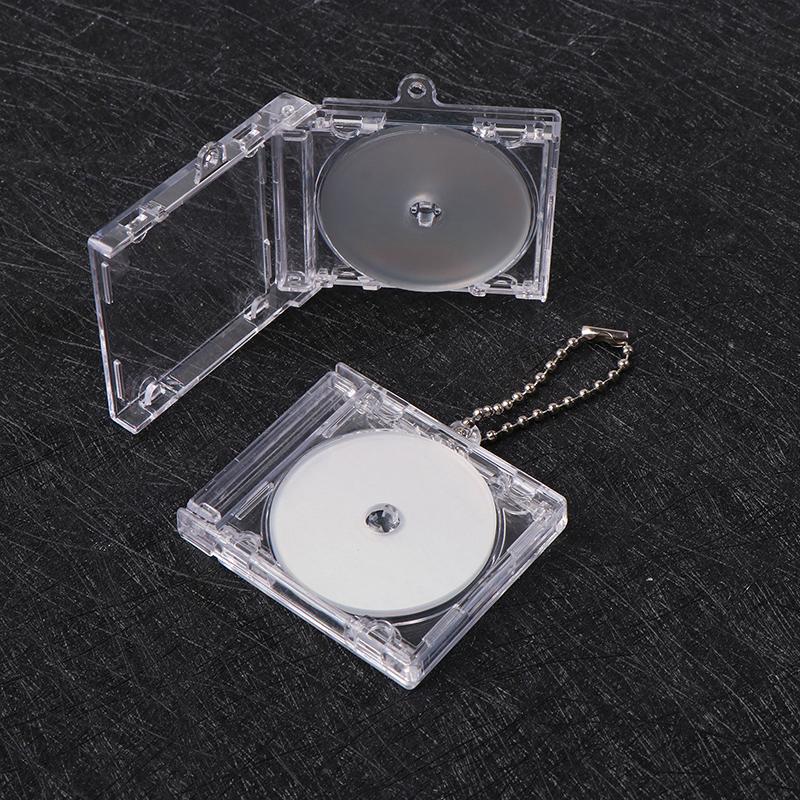 Mini CD Case Keychain for DIY Backpack Decor  Blank Album Shape 1PC Retro Music Album Pendant  Bag Hanging Accessory Creative