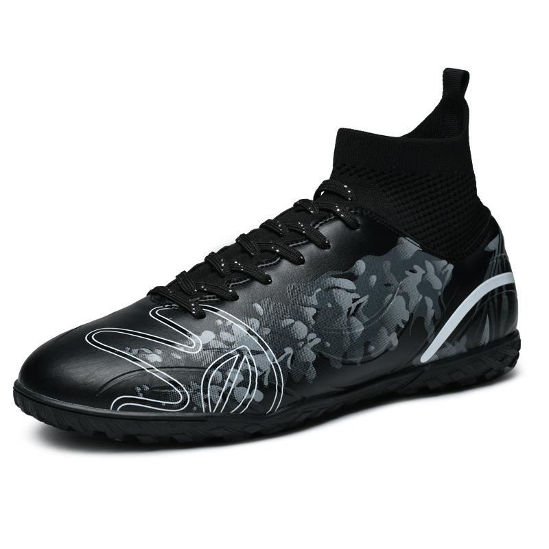 Large Size Football Shoes Broken Nails Boys and Girls Teenagers Students High Top Professional Game Training Sports Shoes