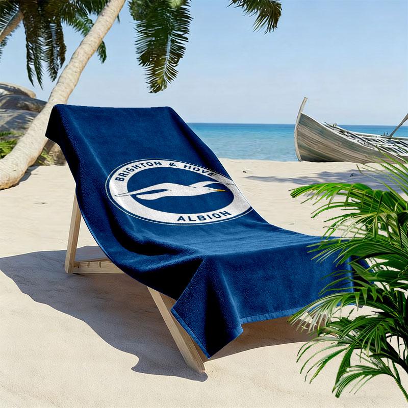 Asciugamano da Spiaggia Brighton & Hove Albion, Asciugamano Grande Morbido Asciugatura Rapida per Spiaggia Campeggio Nuoto