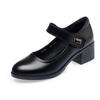 Damen-Schuhe klassisch hohe Qualität Schnallenriemen Komfort quadratischer Absatz Schuh Dame cool Frühling Sommer Büroschuhe ga165