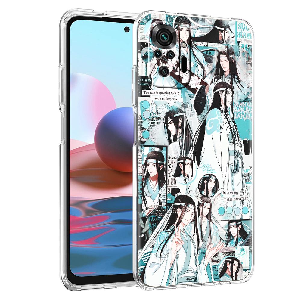 Grandmaster Mo Dao Zu Shi Anime Luxury Phone Case For Xiaomi Redmi Note 12 11 10 9S 9 8 Pro 7 8T 9C 9A 8A K40 Pro+ Clear Cover