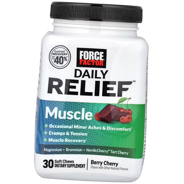 

Поддержка восстановления мышц, Daily Relief Muscle, Force Factor 30таб Ягоды-вишня (71641023) 30tab