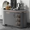 Kitchen Accessories Tool Rest Multifunction Storage Organizer Rack Condiment Box Removable Drain Tray Hollow Back Ventilation