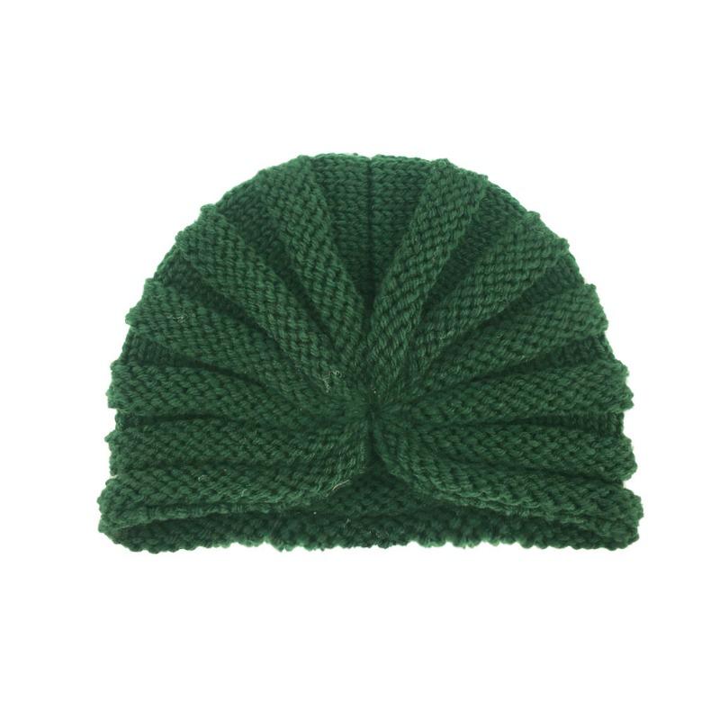 New Baby Fetal Hat, Baby Autumn and Winter Warm Knitted Hat, Children's Wool Hat Turban Hat